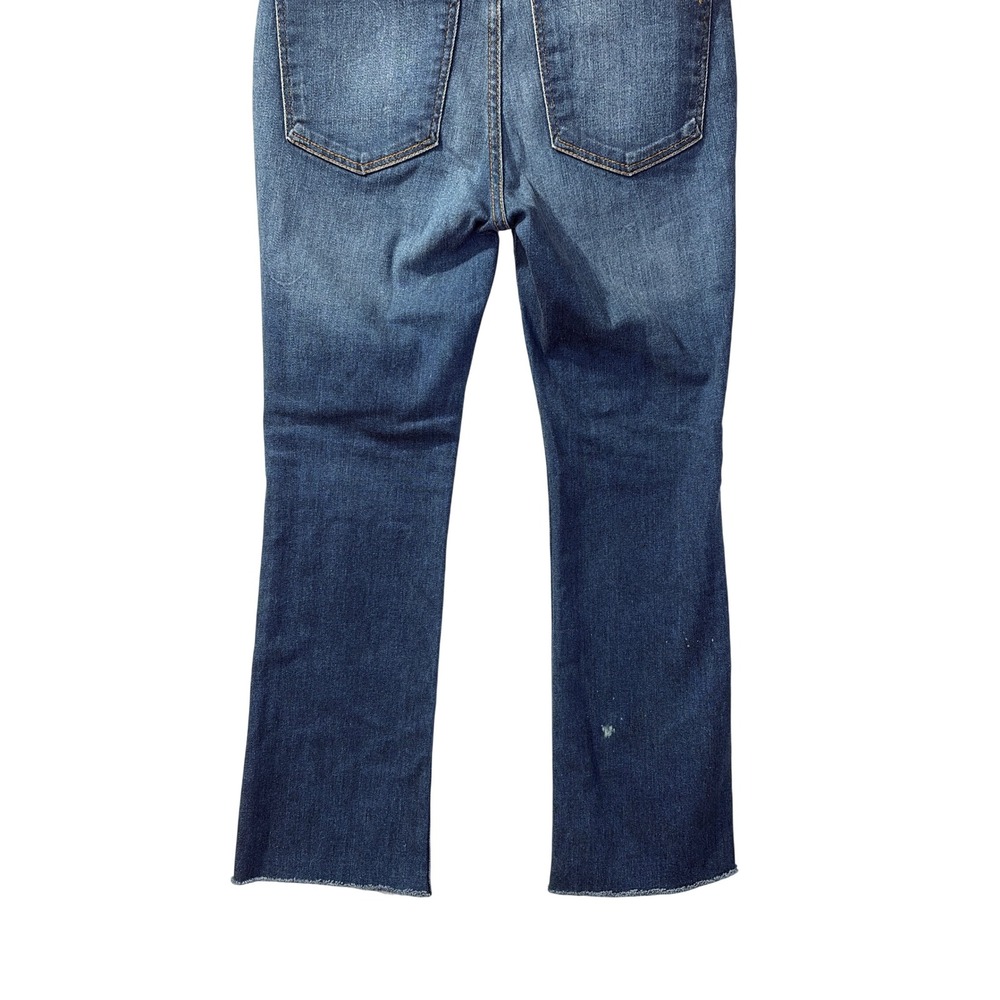 Madewell Cali Demi Boot Crop Jeans Womens 24P Raw Hem High Rise Denim Scandigirl - Picture 10 of 11